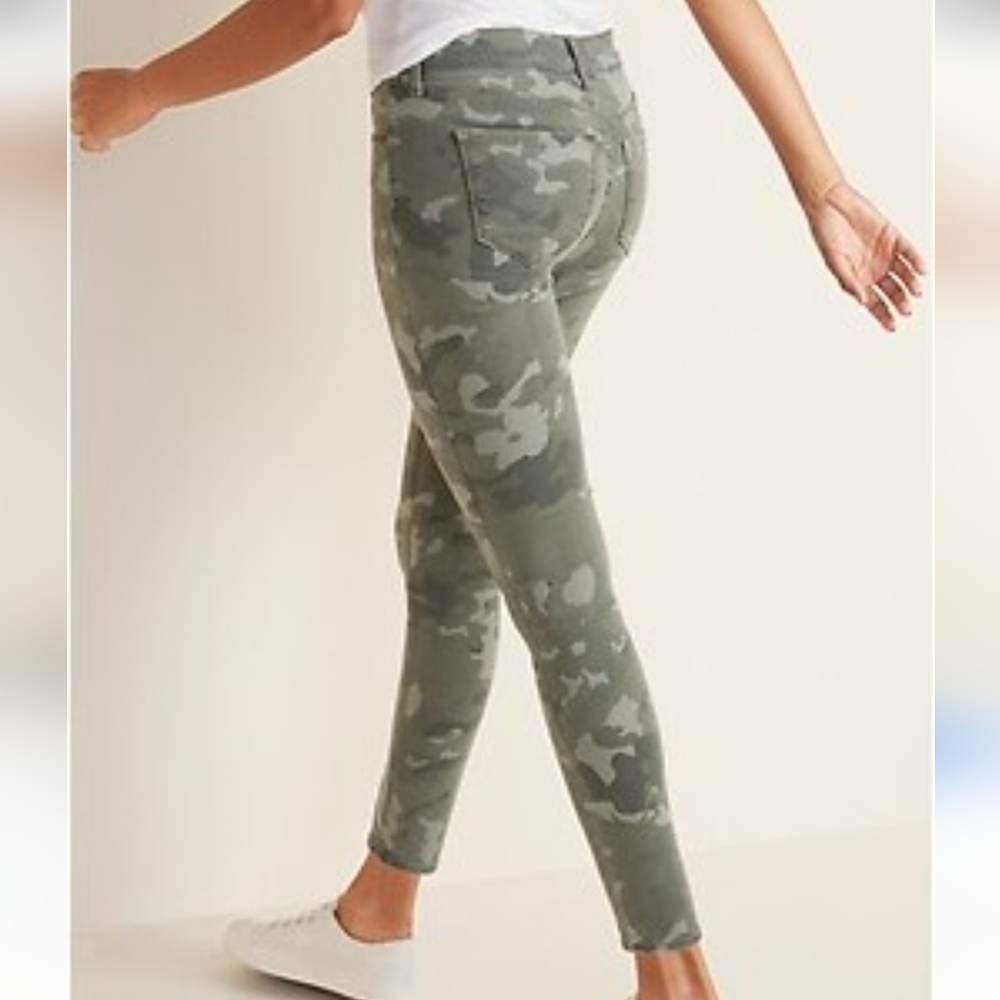 Dip Jeans Denim Camo 13 Mid Rise Slim Skinny Shaping Camouflage Grungecore